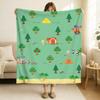 Cartoon Game A-Animal C-Crossing Blanket Soft and Skin Friendly For Couch Bed Napping Bedspread All Seasons Comforter