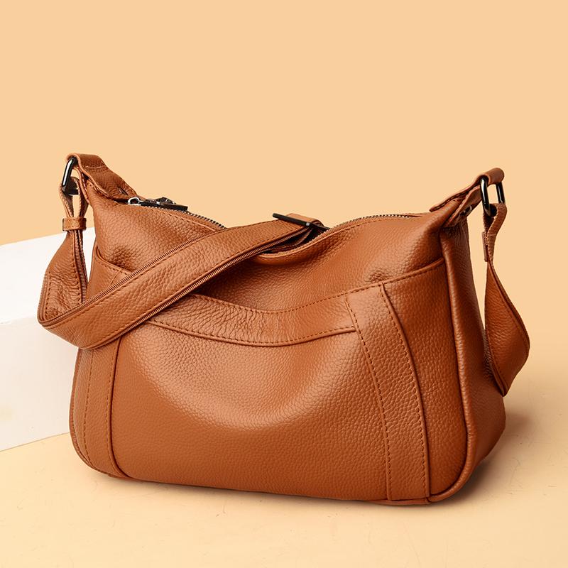 Borsa a Spalla da Donna in Vera Pelle di Alta Qualità Borsa a Mano di Design ad Alta Capacità da Viaggio Borsa a Mano di Lusso Borsa a Tracolla Grande da Donna