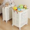 Extra Large Wheeled Folding Laundry Basket Breathable Large Capacity With Handles Suitable For Families Els And Dormitories