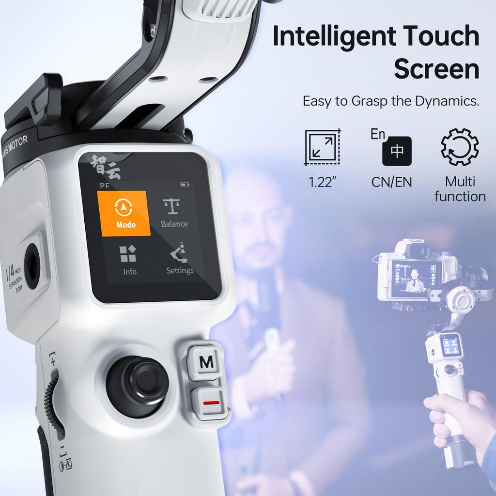 Flagship ZHIYUN CRANE M3S Gimbal Stabilizer for Mirrorless Action and Smartphones [Official Store] 3-Axis Cameras, GoPro, Cameras, (1-Year Warranty)