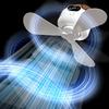 Rechargeable Hanging Fan Light Energy Saving Electric Fan Night Lamp  Outdoor Camping