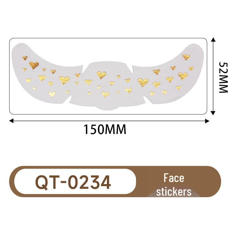 Cross Hot Stamping Tattoo Stickers: Waterproof Glitter Stars & Butterflies for Party Makeup & Stage Performance