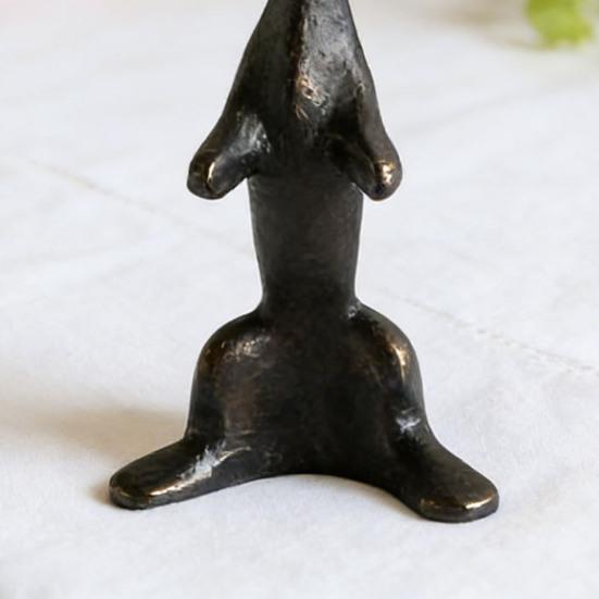 Harpiks Kaninfigur Moderne Stående Kaninstatue Innendørs Påske Bordplate Skulptur for Skrivebord Skap Bokhylle Benkeplate Hjemmebar Kontor Dekor