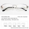 Anti-Scratch Reading Glasses Retro Square Presbyopic Eyewear With Glass Lenses Metal Hyperopia Eye Glasses Men's glasses +3.5+4