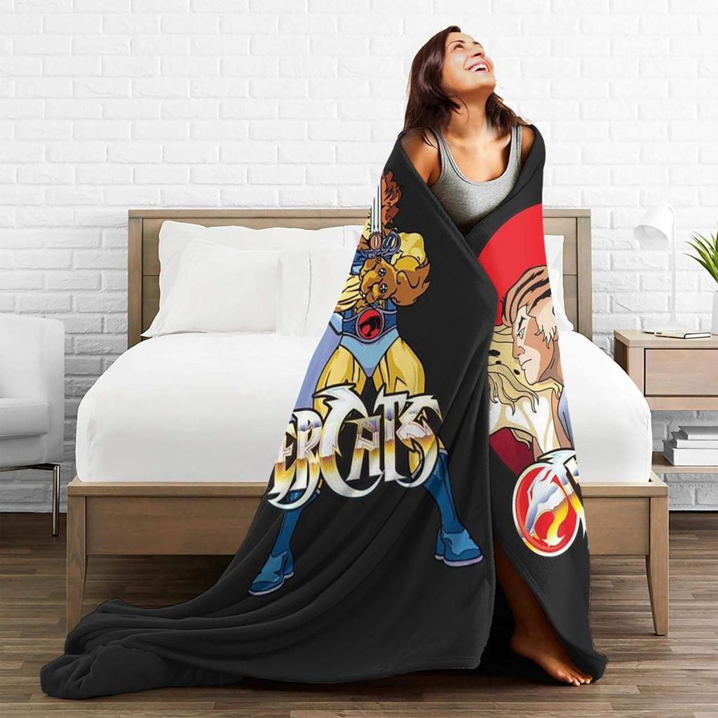 Thundercats Cartoon Blankets Soft Warm Flannel Throw Blanket Bedspread for Bed Living room Picnic Travel Home Sofa