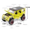 1/24 BENZ G500 4x4 Tyre Alloy Car Model Diecasts Metal Toy Off-road Vehicles Car Model High Simulation Sound and Light Kids Gifts