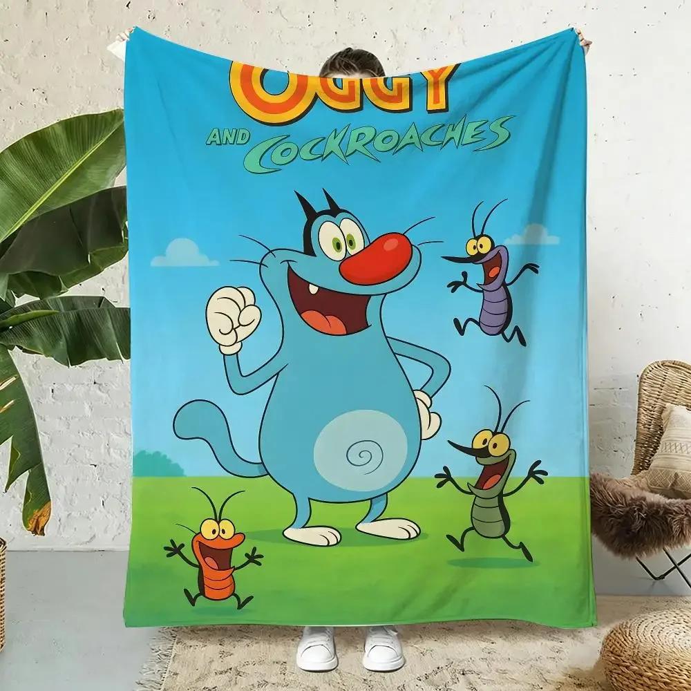 O-oggys and the Cockroaches Throw Lightweight 240g Flannel Blanket Soft Skin-friendly for Summer Cooling