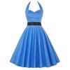 Elegante Vestito da Festa a Pois Vintage Anni '50 stile Halter di Audrey Hepburn