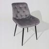 Astra Chair for Living Room Dining Room Dressing Table Living Room Gray Velvet Comfortable