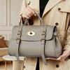Top Layer Cowhide Messenger Bag Versatile Commuter Handbag for Women 2025 New Single Shoulder Tote Bag Briefcase