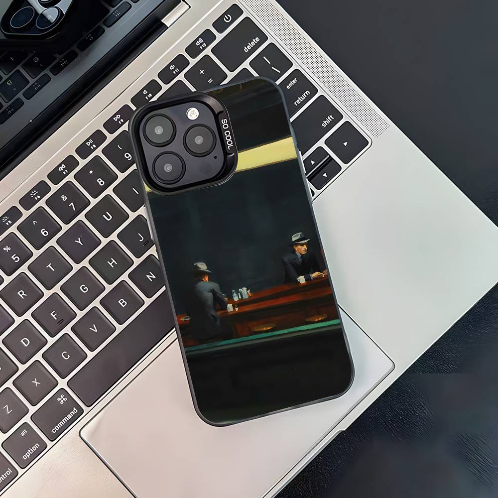 

Autumn Retro Oil Painting For iPhone 17,16,15,14,13,12,11,Pro,MAX,Plus Black Shockproof Candy Matte Cover iPhone15PROMAX