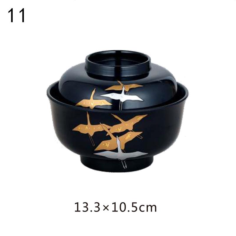 Japanese Style Miso Bowl With Lid Salad Rice Ramen Soup Bowls Udon Bowls Restaurant Ramen Noodles Container Tableware