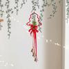 Iron Retro Christmas Bells Red Xmas Tree Hanging Bells Exquisite Christmas Chime Bells  Car Holiday