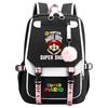 Super Printed Usb Teen Student School Bag Men'S And Women'S Casual Webbing Flip Backpack