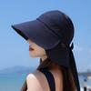 Wide Summer Brimmed Sun Protection Hat With Bow Decoration For Daily Outdoor