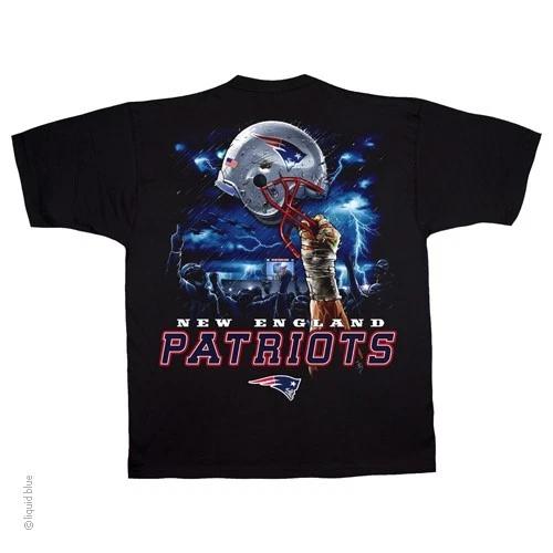 NEW ENGLAND PATRIOTS SKY HELMET T Shirt NFL LICENSED Apparel S