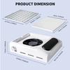 Strong Suction Nail Dust Collector Rechargeable Low Noise Nail Vacuum Cleaner Reusable Professional Nail Extractor Fan