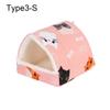 Comfortable Winter Semi-closed Warm Mat Guinea Pig Nest Hamster House Small Animal Sleeping Bed