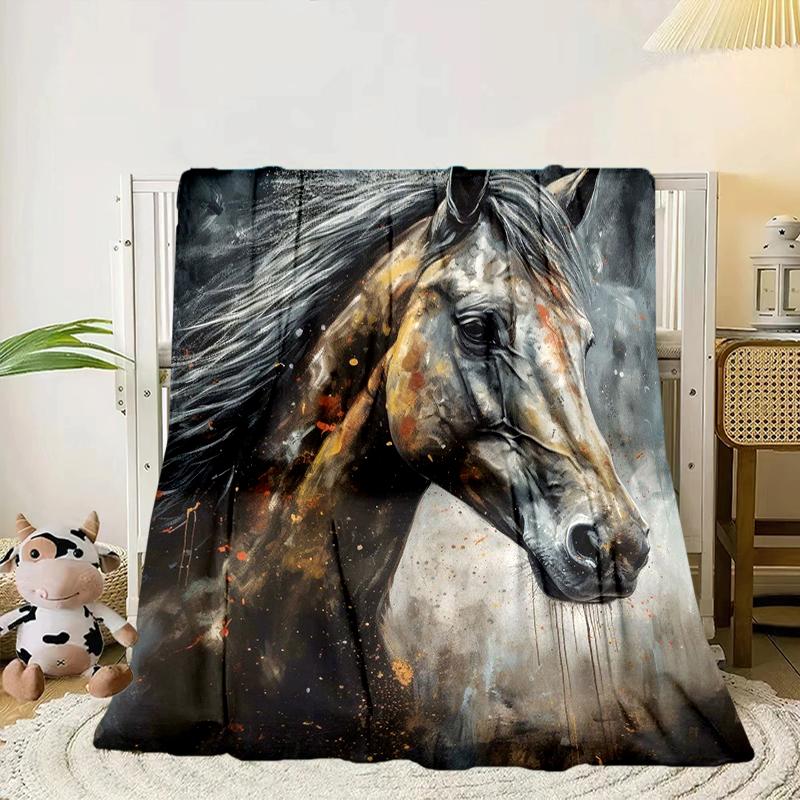 Blue Horse Dreams Blanket Flannel Blanket Throw Blanket Sofa Cover Blanket Soft Premium Blanket Picnic Blanket Tv Blanket Gifts