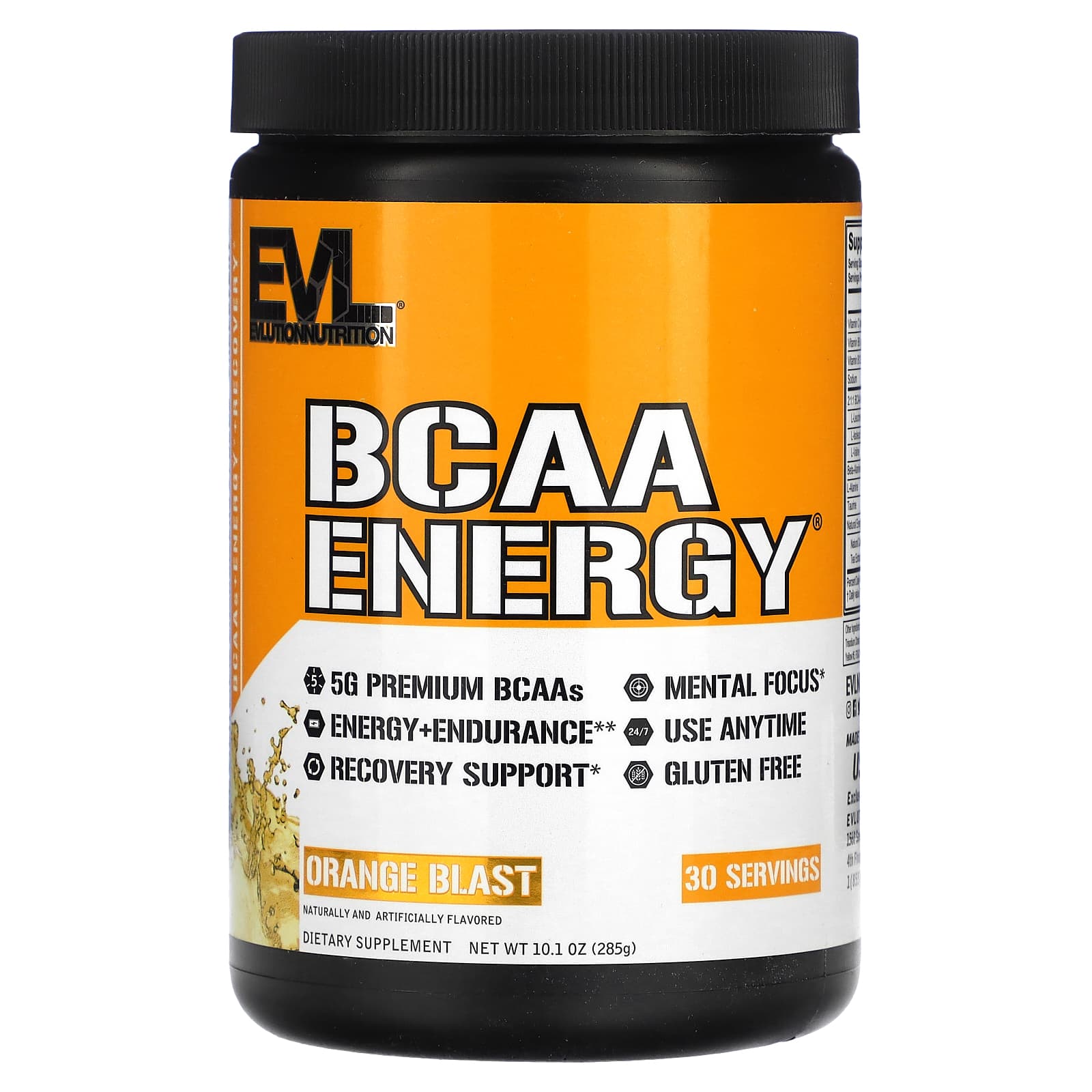 

EVLution Nutrition, BCAA ENERGY, Orange Blast Flavor, 10.1 oz (285 g)