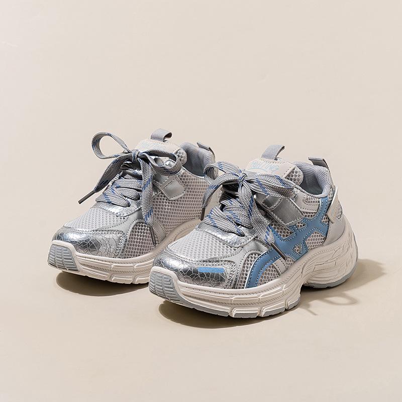 

Girls sneakers 2025 spring and autumn new children s mesh breathable running shoes soft sole boys fashion dad shoes tide 26-31 yards whole box shot 48 pairs