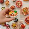 3D Creative Food Snack Message Fridge Magnet Sticker Set