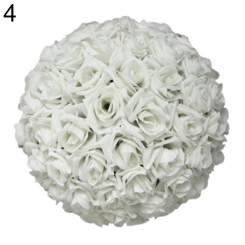 Wedding Flower Ball 8 Inch Rose Silk Hanging Decoration