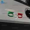 Real Hard Dry Tricolor Carbon Fiber Sticker For Abarth 595 Fiat 500 2007-2025 LHD RHD Car Dash Badge Conversion Dashboard Trim