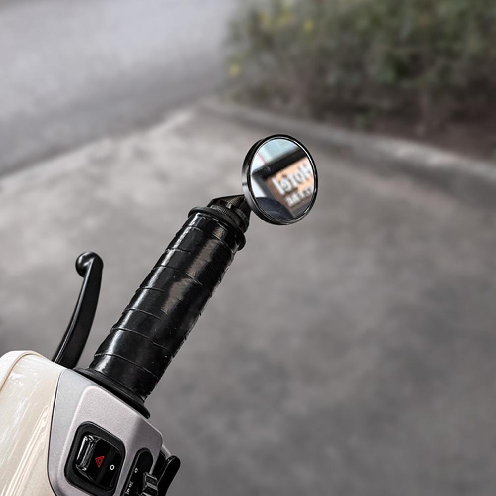 Motorcycle Rearview Mirror Motorcycle Universal Accessories Mirror Motorcycle Circular Mirror Rider Small Handle L0M4