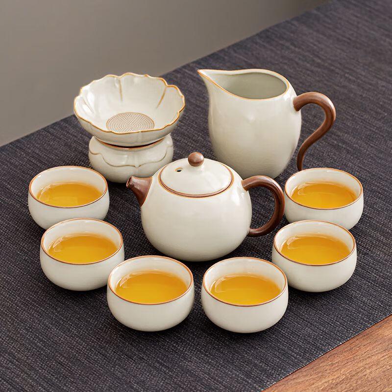 

Jiakangming 2025 Ru Kiln Ceramic Kung Fu Tea Set