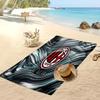 Asciugamano da Spiaggia Stampato AC Milan Asciugamano Morbido ad Asciugatura Rapida Coperta da Spiaggia Rettangolare Grande Portatile per Viaggi Piscina