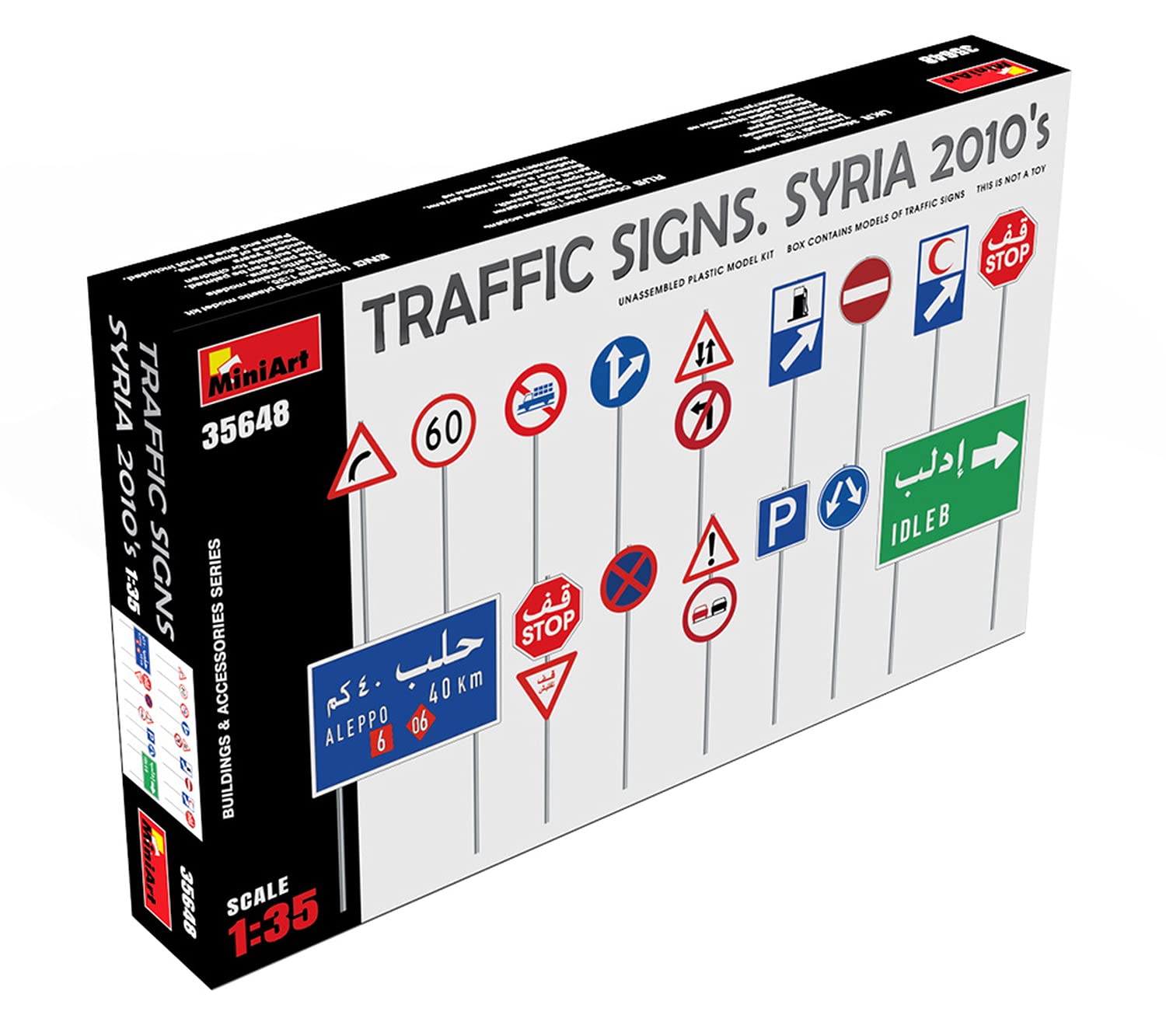 

Miniart Syrian Road Sign Set Plastic Model Kit MA35648 1/35 (2010s)