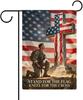 Patriotic Military Cross Garden Ag Double Sided 12 X 18 Inch Yard Ag, Small Ags for Outside Decorations