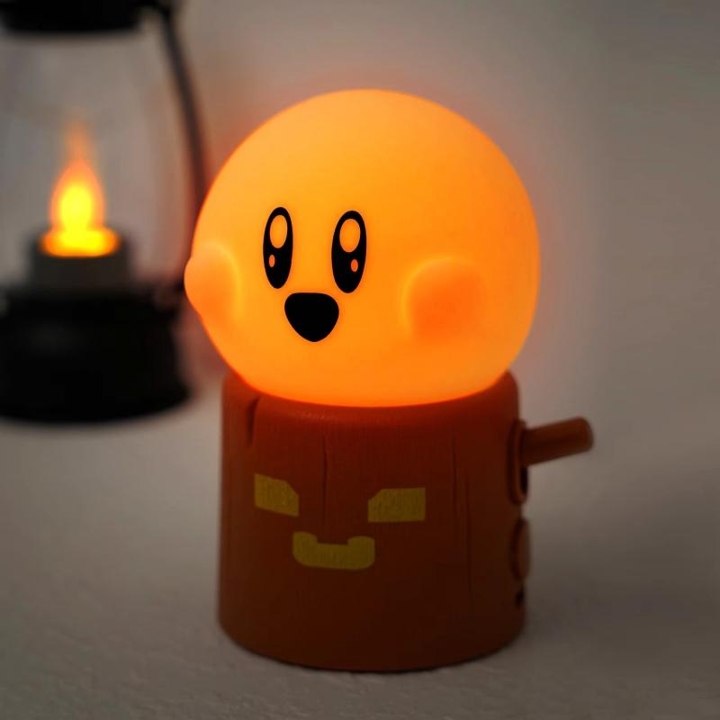 Flammenlose Kerzen-Nachtlicht, niedliches Nachtlicht, dimmbar, 2 Beleuchtungsmodi, Nachttischlampe fürs Kinderzimmer