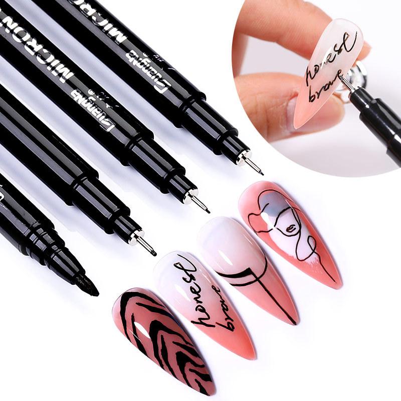 2.5ML Nail Art Graffiti Pen Waterproof Drawing Painting Liner Brush DIY Flower Abstract Lines Details Nail Art Tools