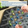 New Geometry Chain Chess Puzzle Triangle Chess Desktop Game Rubber Band Training Family Interaction Exercise Thinking Toys Gifts