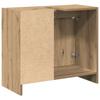 vidaXL Waschtisch-Schrank Altholz 63x29x55 Cm Massivholz