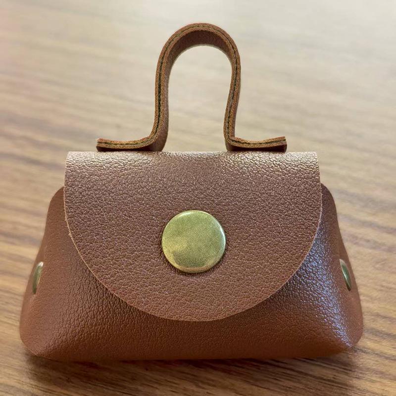 

Шикарный кожаный мини-кошелек и кулон-подвеска для ожерелья, чехол для наушников