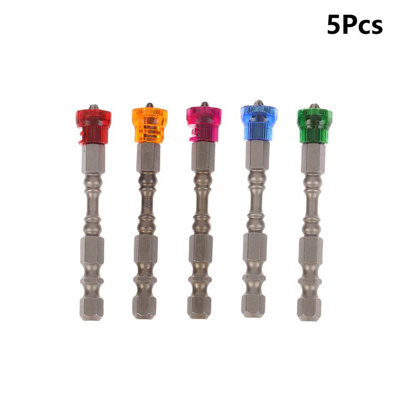 

5/10pcs Screwdriver Drill Bit With Magnetic Bit Bit 1/4 Inch 6.35mm Hex Handle Electric Drill Tool Attachment Single Head