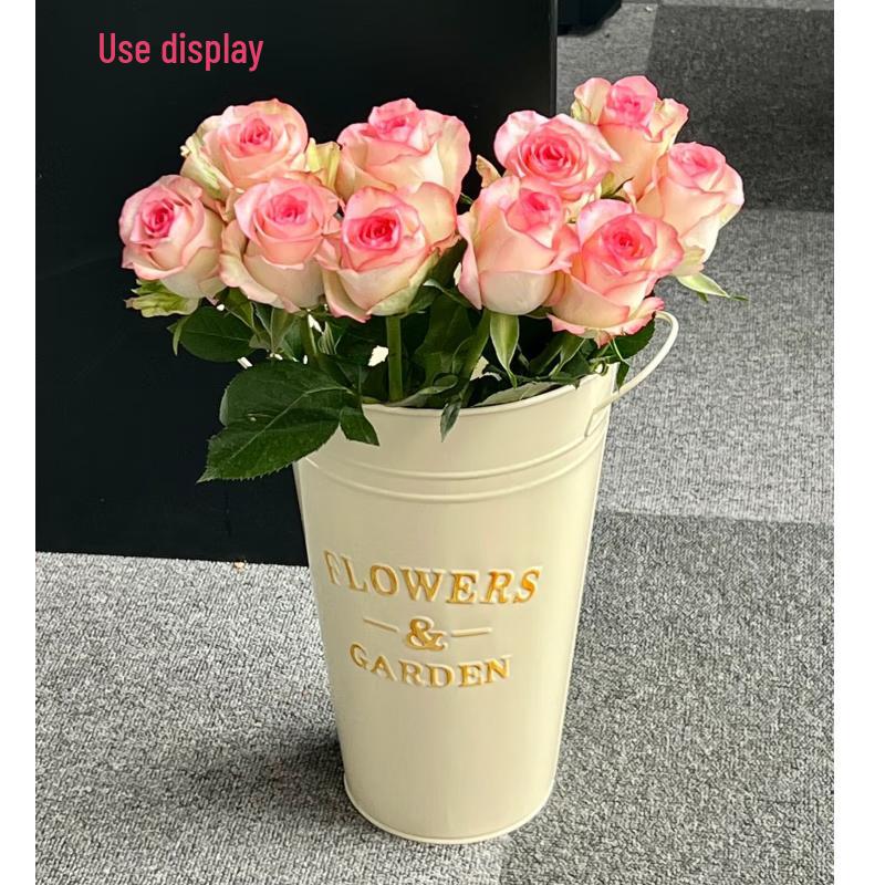 Elegant Tall Metal Floor Vase