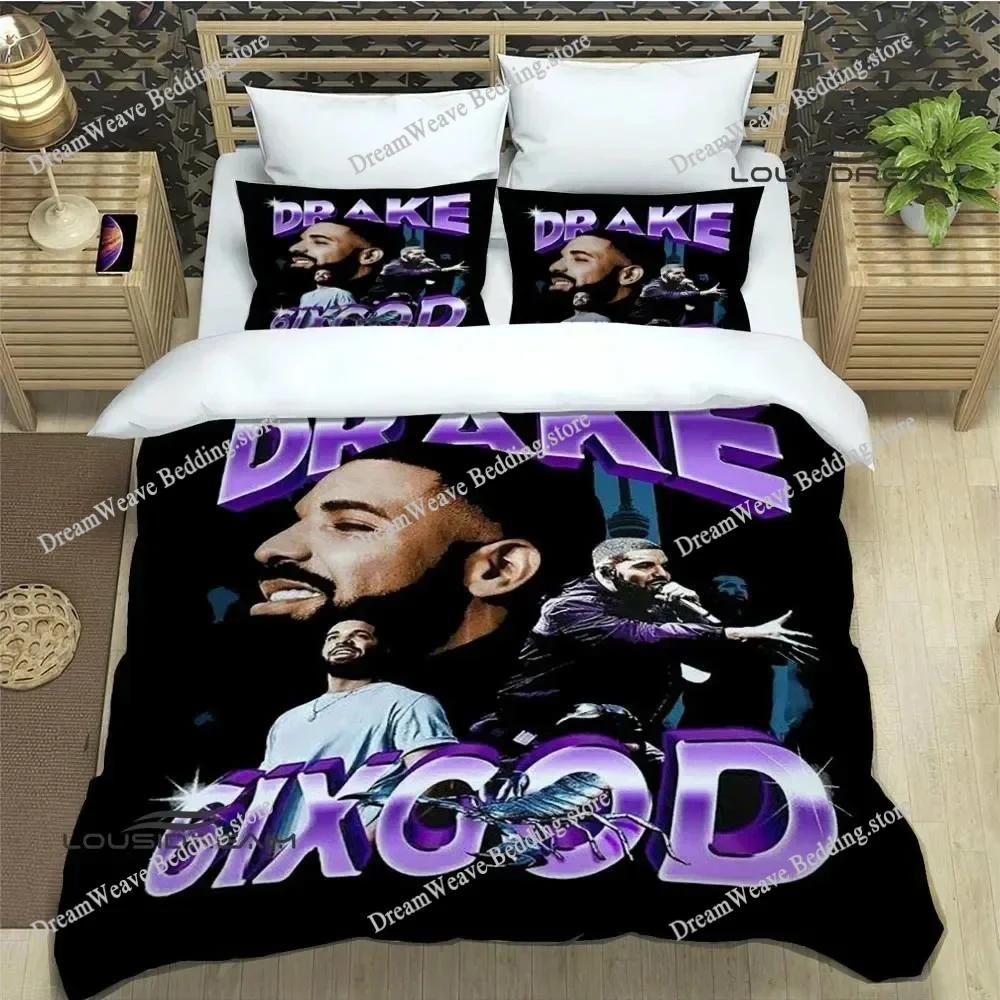 Rapper Drake 3D Printed Bedding Sets Exquisite Bed Supplies Set Duvet Cover Bed Comforter Set Bedding Set Luxury Birthday Gift96