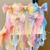 2026 Korean Style Celebrity-Inspired Children's Bow & Braided Hair Clips - Cute Princess Streamer Accessories for Girls