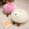 Cute Dumpling Plush Pillow Fun Expression Bun Plush Toy Hand-Made Dumpling Throw Pillow Ultra-Soft Kids Present Bedroom Decor