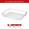 Clear Acrylic Rectangular Display Tray