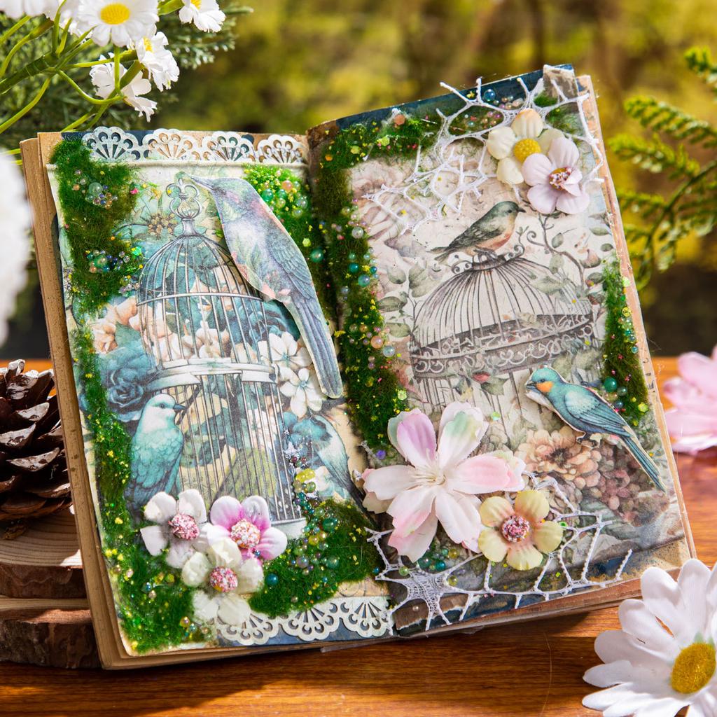 30 pcs Vintage forest bird Material paper Decorative Diary Album Scrapbooking handmade DIY Background paper