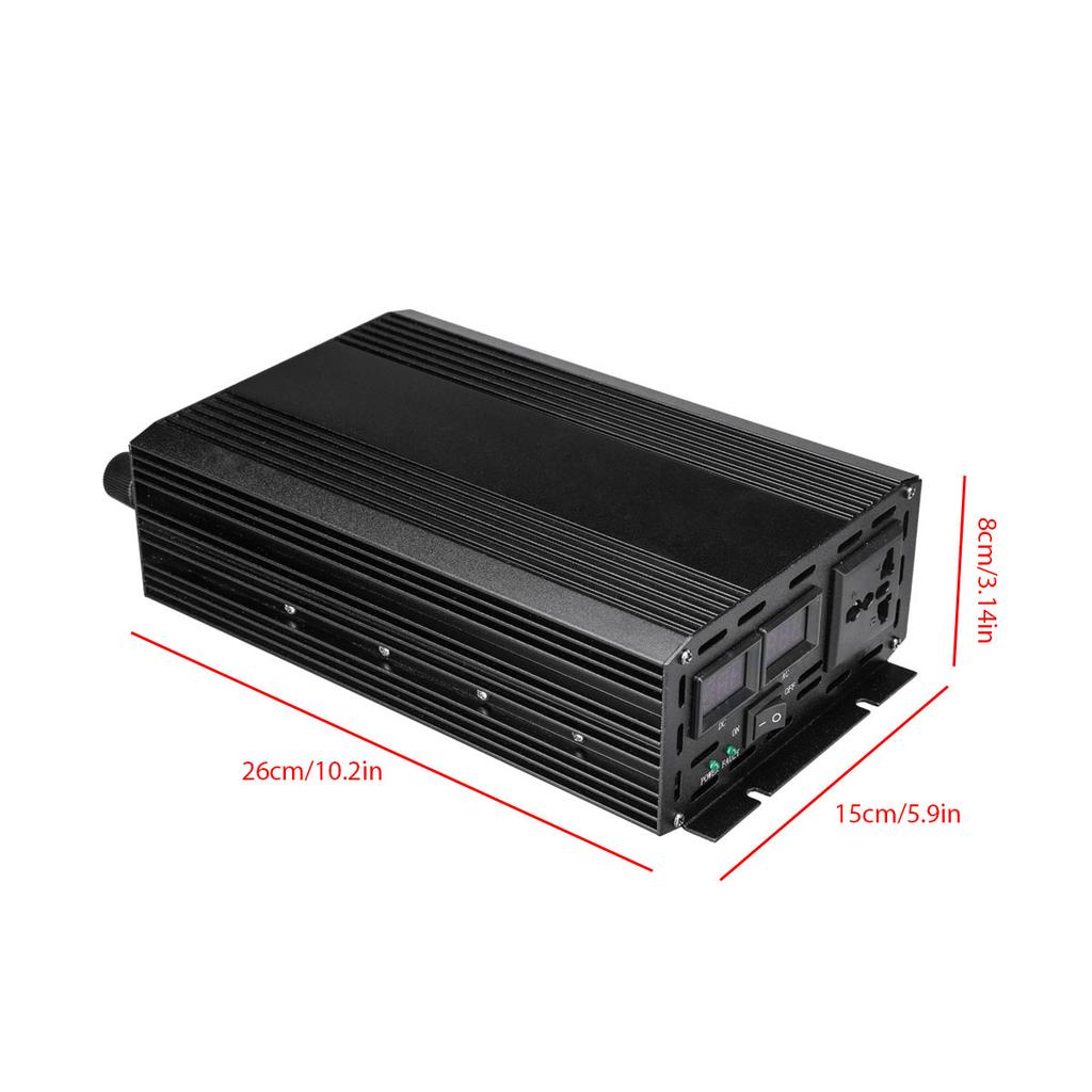 Auto 3000W 60Hz Reiner Sinus Wechselrichter DC 24V zu Konverter Auto Spannung