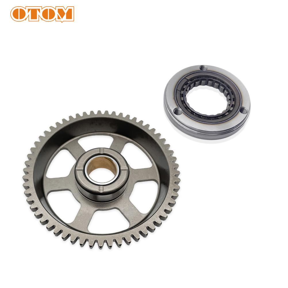OTOM Starter Overrunning Clutch Driven Gear Kit For ZONGSHEN ZS174MN-3 CBS300 CB250-F Dirt Bike Motorcycle Engine Accessories