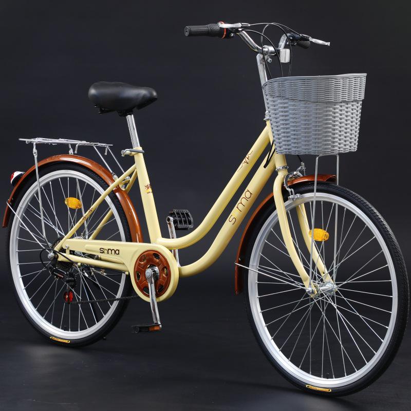 Sanhe Horse 24/26-inch Unisex Commuting & Shopping Bike with Variable Speed and Lightweight Design