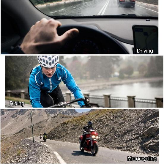 Bluetooth Media Button Remote Control IPX6 Waterproof Strap Type Wireless Controller for Car Bike Motorbike Steering Wheel Siri Call & Camera