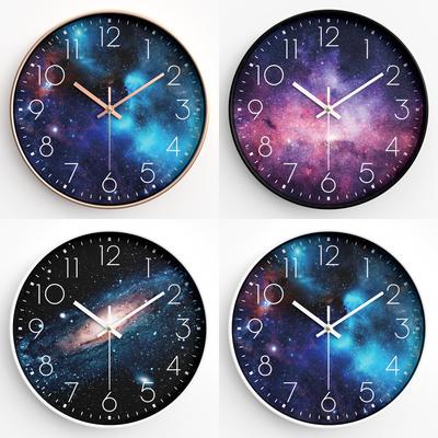 Wohnzimmer Wanduhr Kreative Wanduhr Leise Sternenhimmel Uhr Schlafzimmer Quarzuhr Heim Wanduhr